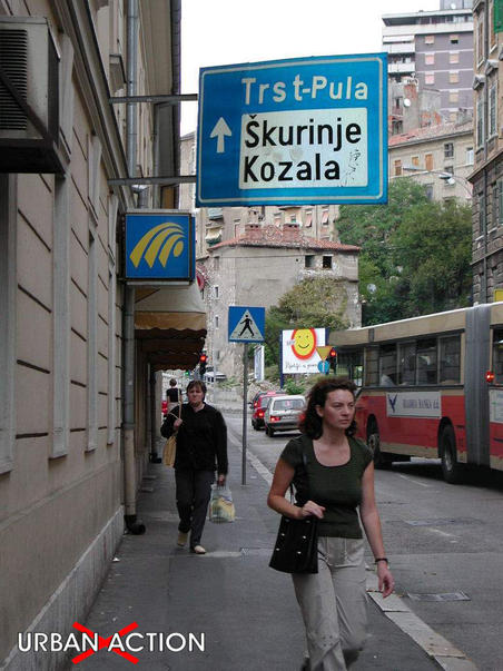 Traffic Sign in Manzonijeva ulica