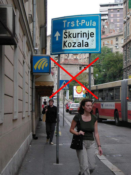 Traffic Sign in Manzonijeva ulica